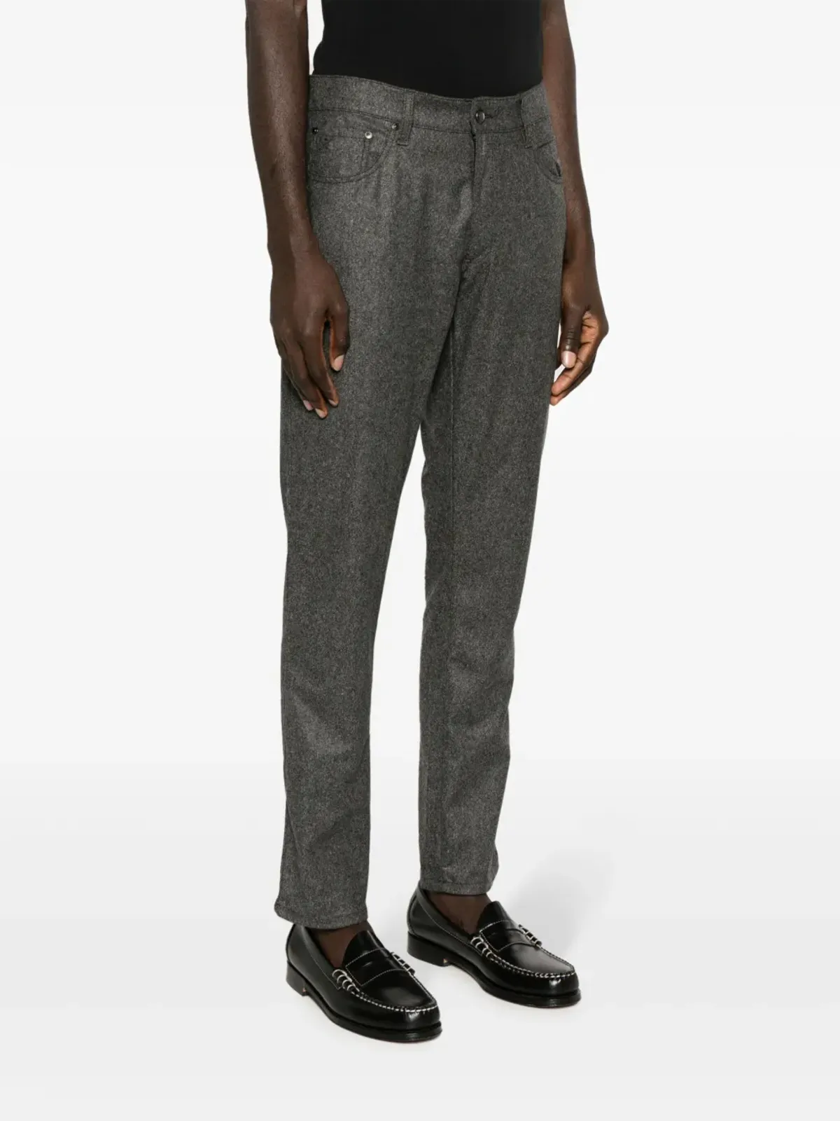Hackett フランネル ロゴパッチ ストレートレッグ トラウザー - 画像3