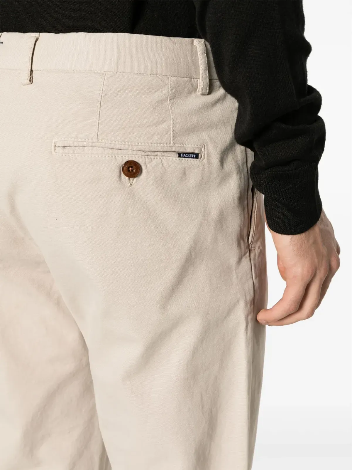 Hackett スリムレッグ コットン チノパンツ - ブラウン - 画像5