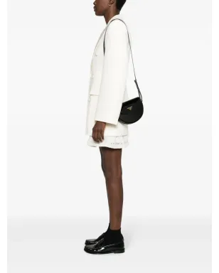 Prada トライアングルロゴ パテントレザー ショルダーバッグ - ブラック - サムネイル2