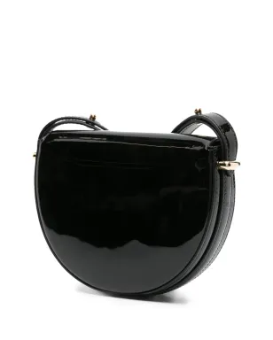 Prada トライアングルロゴ パテントレザー ショルダーバッグ - ブラック - サムネイル3