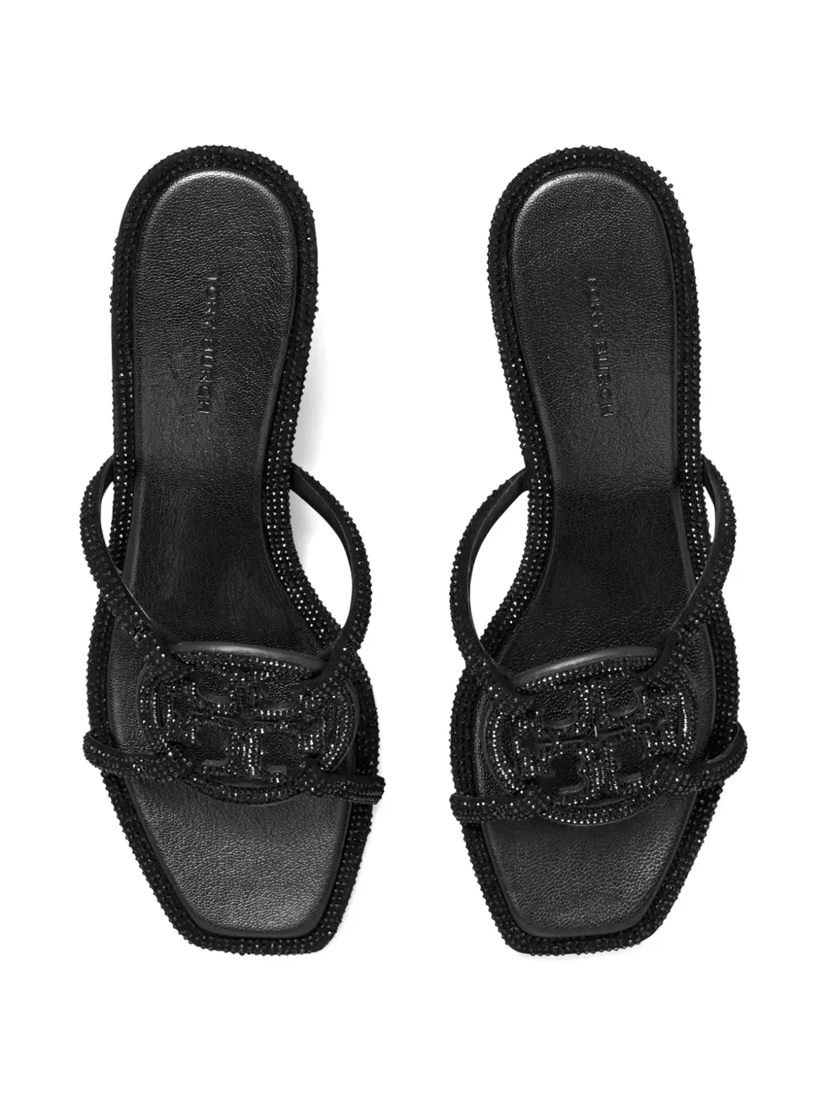 Tory Burch Miller クリスタル装飾ヒールサンダル - ブラック - 画像4