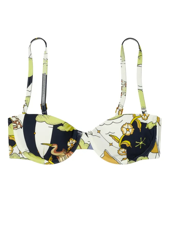 Tory Burch Tory Burch グラフィックプリント アンダーワイヤー ビキニトップの商品画像