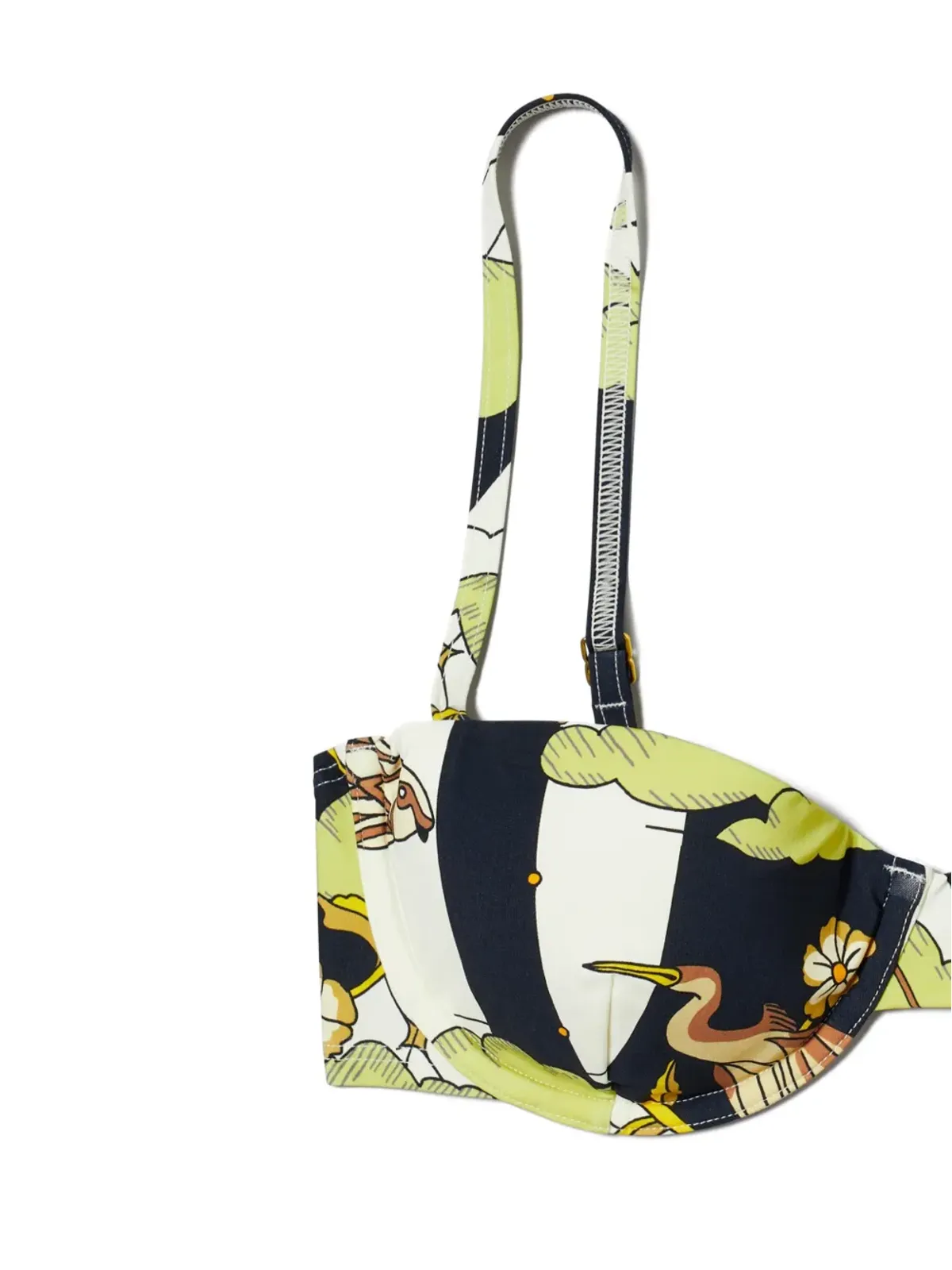 Tory Burch グラフィックプリント アンダーワイヤー ビキニトップ - 画像2