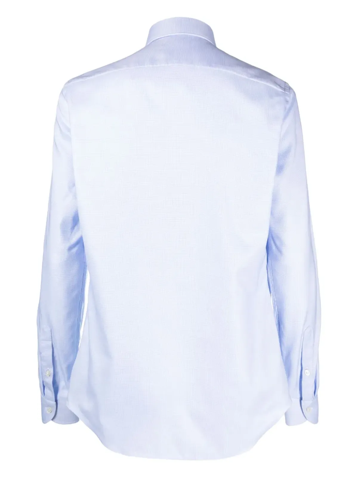 Xacus cutaway-collar organic cotton shirt - Blue - 画像2