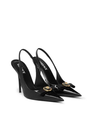 Versace ジャンニ 120mm レザー パンプス - ブラック - サムネイル2
