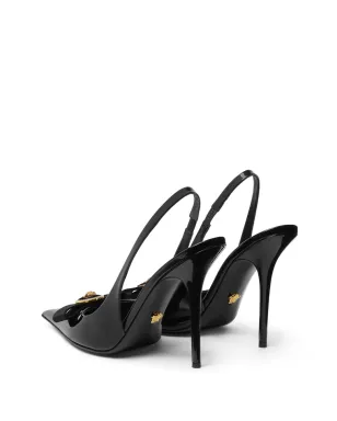 Versace ジャンニ 120mm レザー パンプス - ブラック - サムネイル3