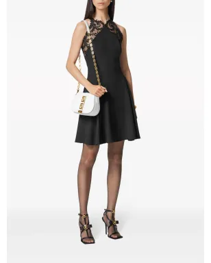 Versace バロッコ レーストリム ホルターネック ミニドレス - サムネイル2