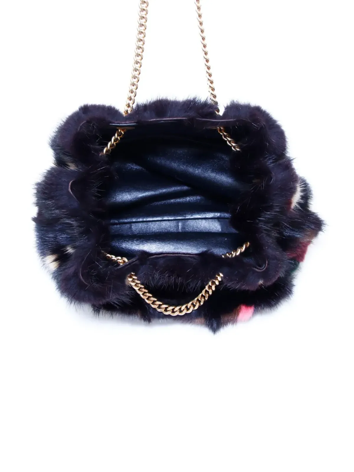CHANEL ビンテージ 2000年 抽象パターン CCプレート チェーンショルダーバッグ - ブラック - 画像5