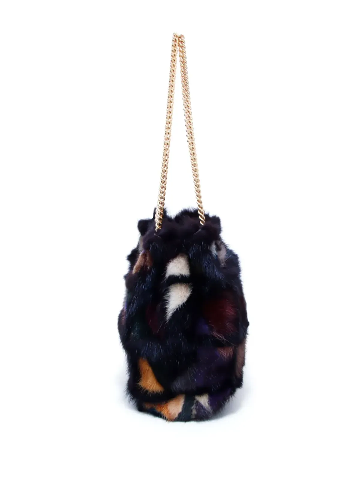 CHANEL ビンテージ 2000年 抽象パターン CCプレート チェーンショルダーバッグ - ブラック - 画像4