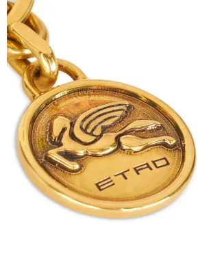 ETRO エンボス加工 ペガソーチャーム キーリング - ゴールド - サムネイル2