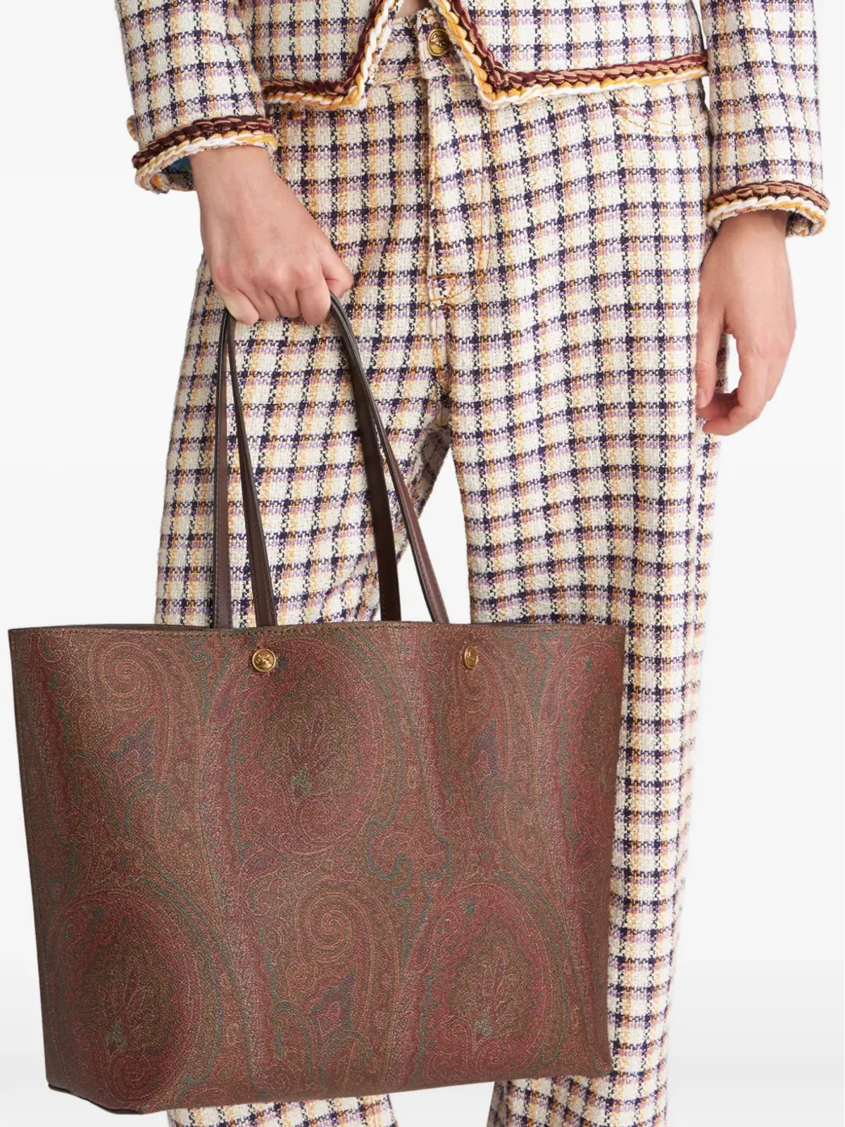 ETRO マキシ エッセンシャル トートバッグ - ブラウン - 画像2