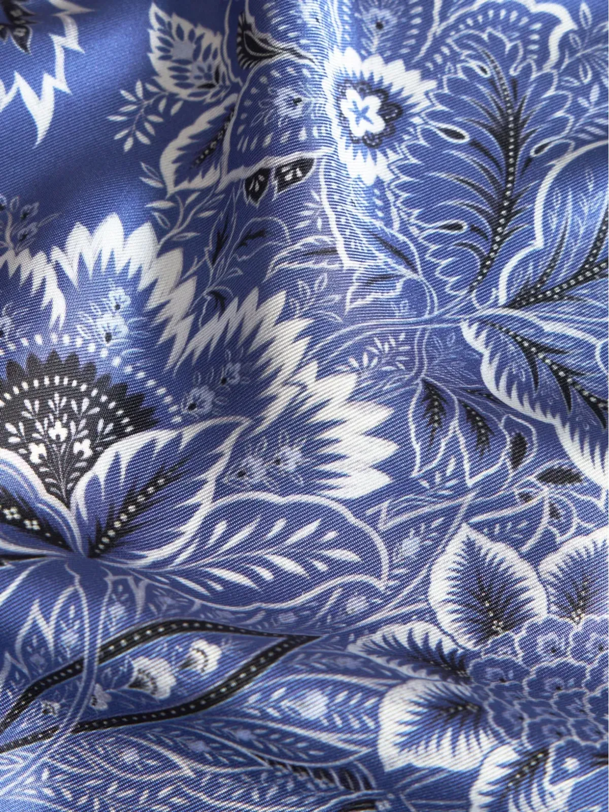 ETRO ケサ フローラルプリント シルク ローブ - パープル - 画像5
