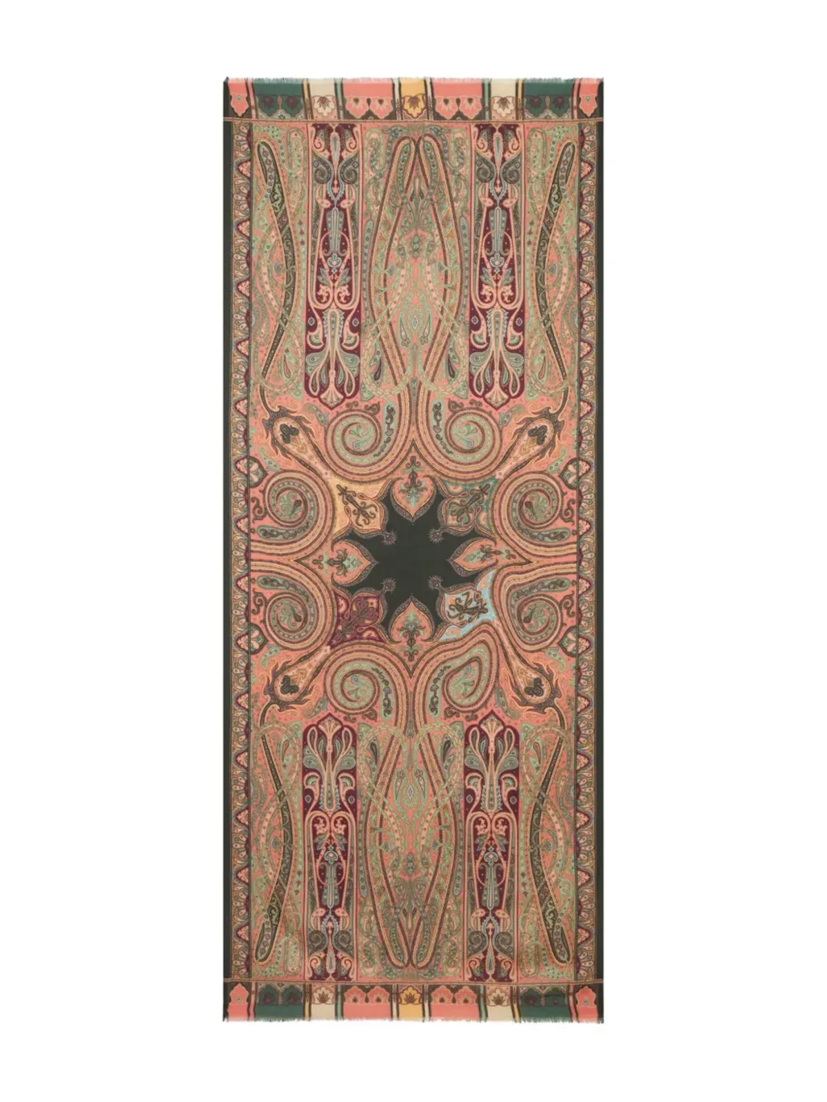 ETRO ペイズリープリント フリンジ付きスカーフ - ニュートラルカラー - 画像3