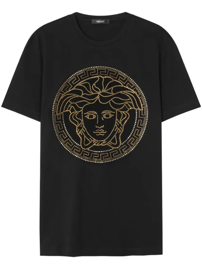 VERSACE Versace メデューサヘッド コットン Tシャツ ブラックの商品画像
