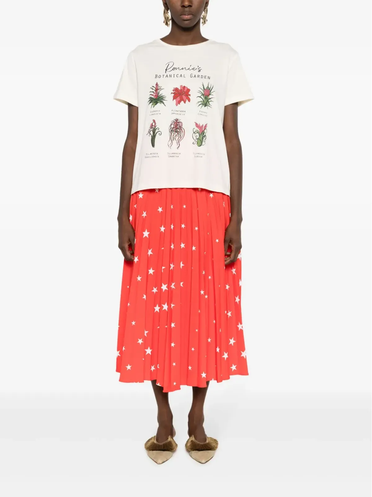 Isolda Ronnie's Botanical Garden コットンTシャツ - 画像2