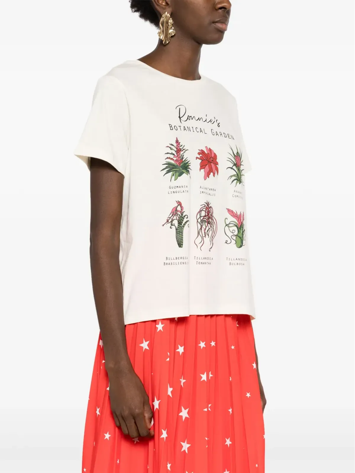 Isolda Ronnie's Botanical Garden コットンTシャツ - 画像3