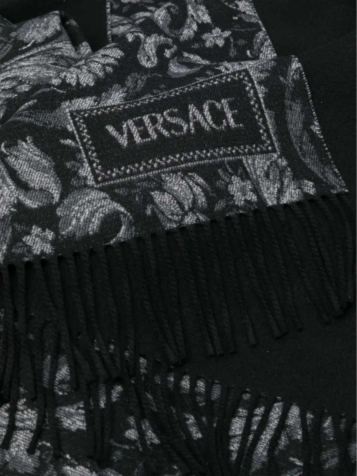 Versace バロッコ フリンジ ブランケット - 画像2