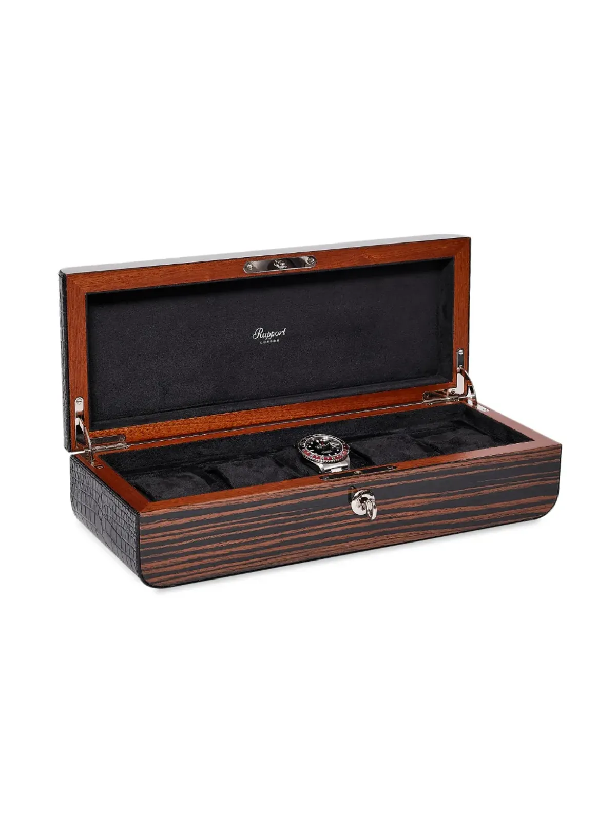 Rapport Mayfair wood watch box - Brown - 画像5