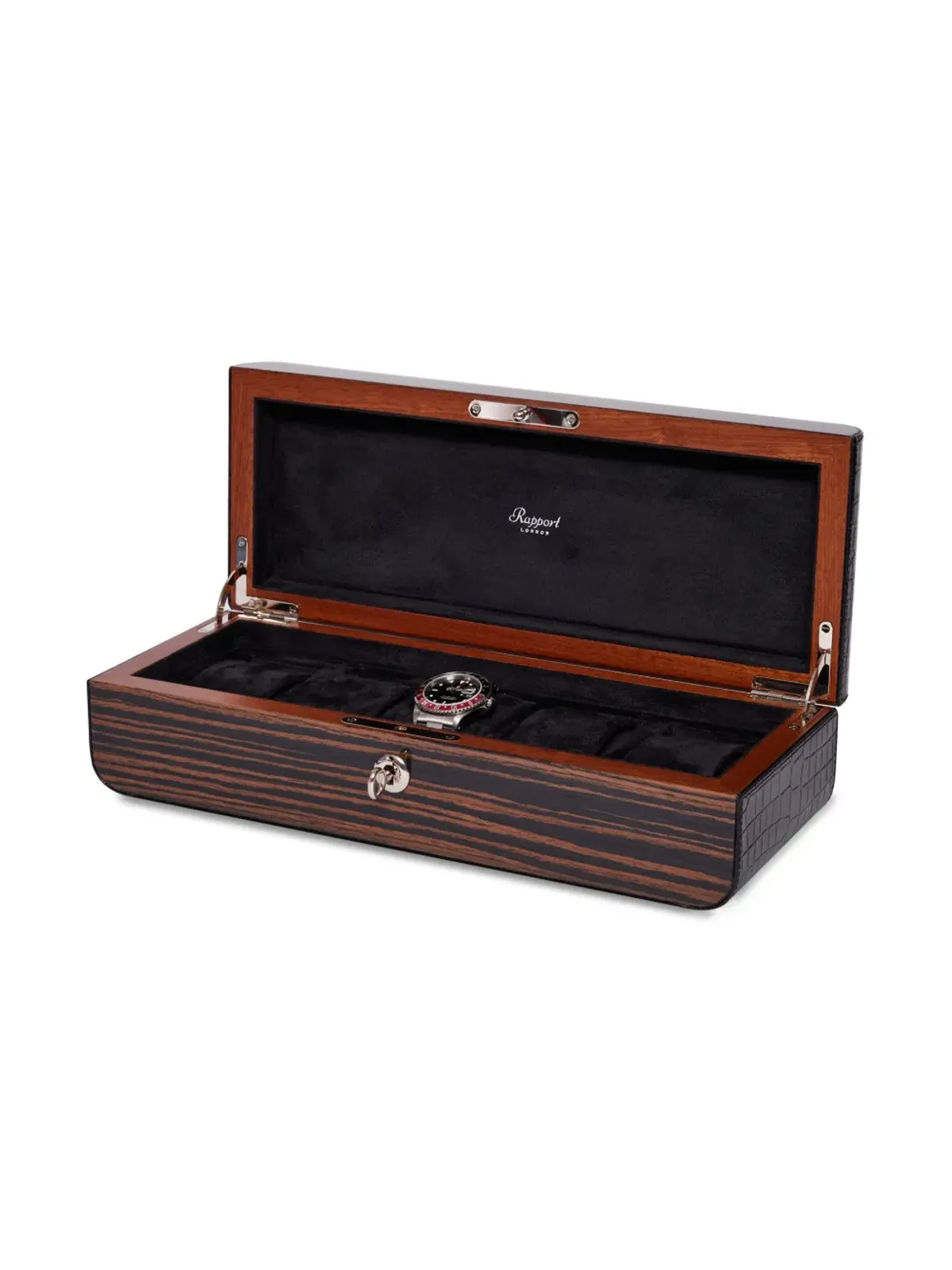 Rapport Mayfair wood watch box - Brown - 画像3