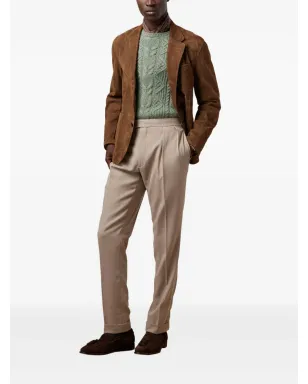 Ralph Lauren Purple Label スエード製 シングルブレスト ブレザー - ブラウン - サムネイル2