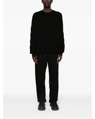Off-White 3D Diagリブ編みニットセーター ブラック - サムネイル2