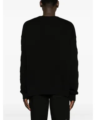 Off-White 3D Diagリブ編みニットセーター ブラック - サムネイル4
