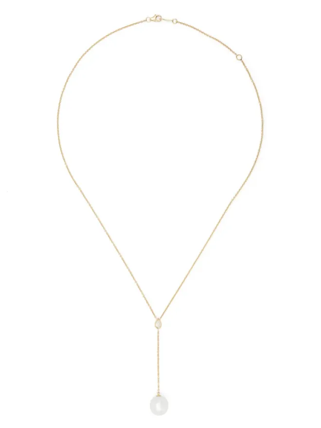 Mizuki Mizuki 14kt yellow gold Sea Of Beauty pearl and diamond necklaceの商品画像