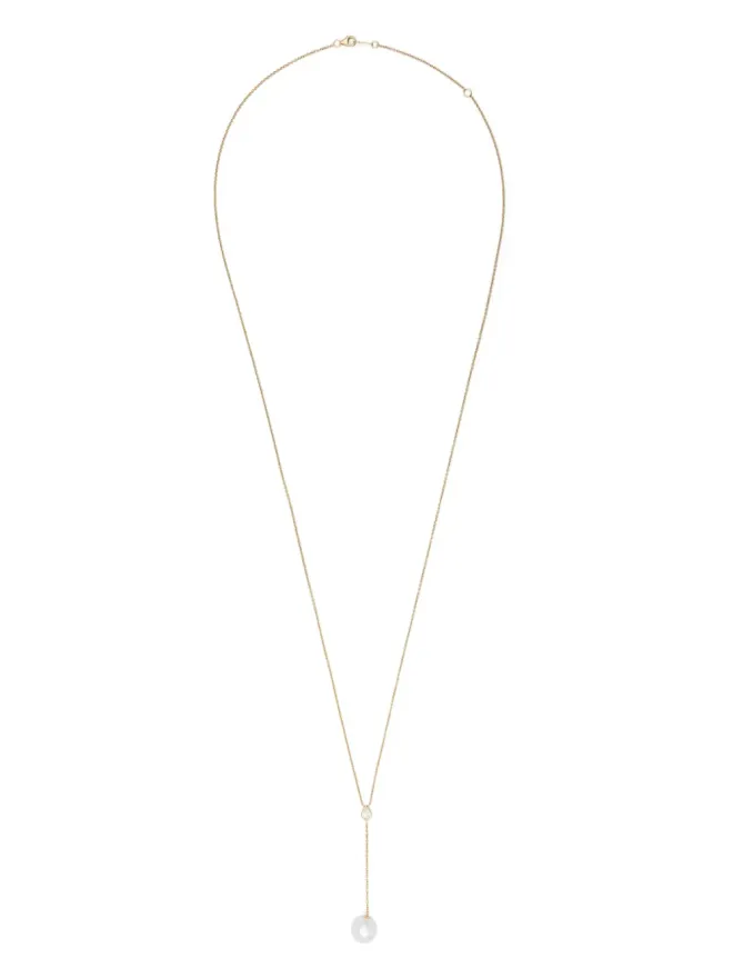 Mizuki Mizuki 14kt yellow gold Sea Of Beauty pearl and diamond long necklaceの商品画像