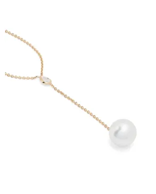 Mizuki 14kt yellow gold Sea Of Beauty pearl and diamond long necklace - サムネイル2