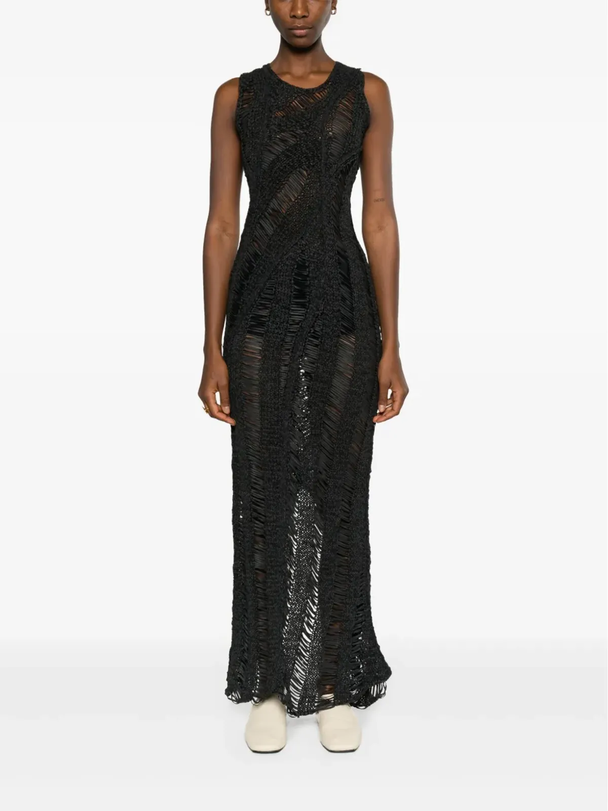 AISLING CAMPS Kapok open-knit maxi dress - 画像2