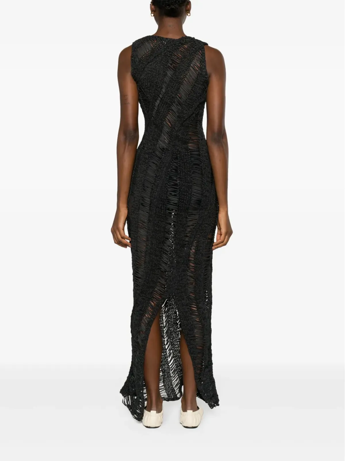 AISLING CAMPS Kapok open-knit maxi dress - 画像4