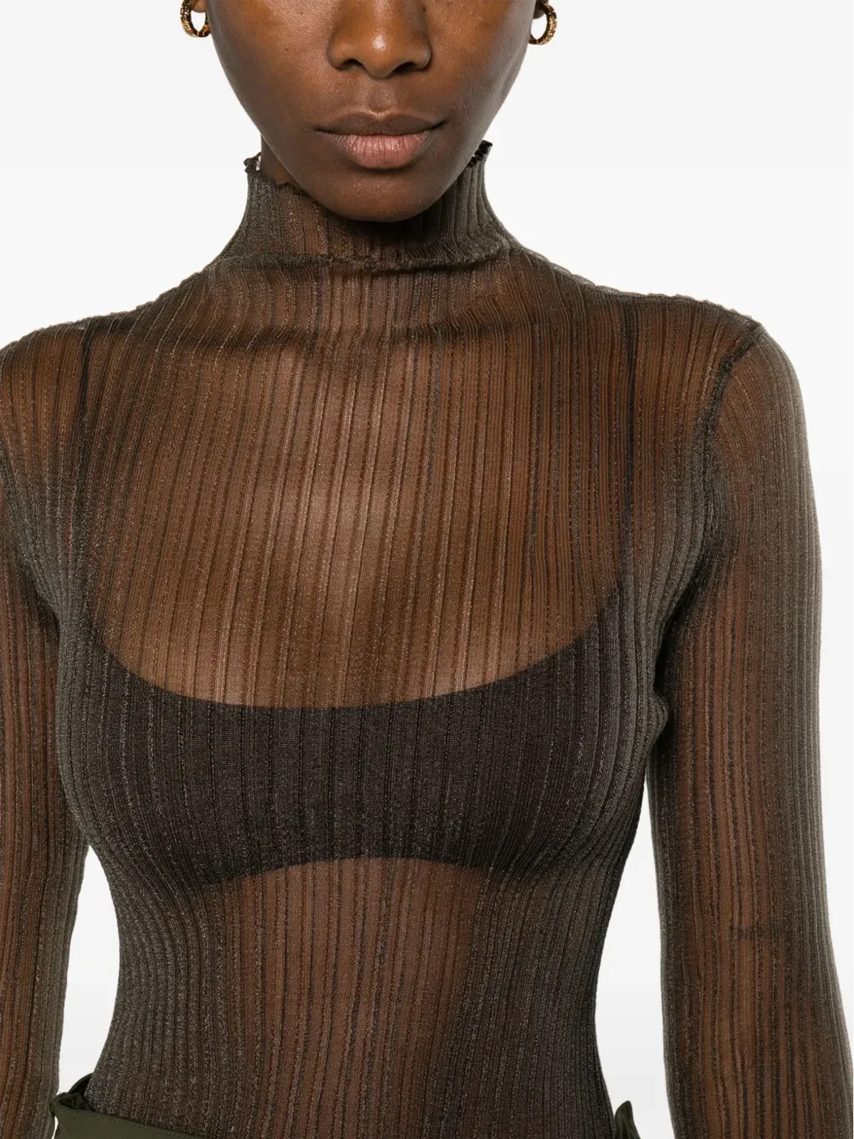 AISLING CAMPS Modern Mist sheer T-shirt - Grey - 画像5