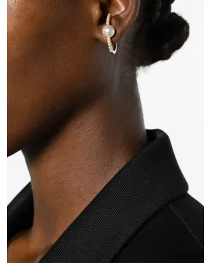 Mizuki 18kt yellow gold Akoya pearl and diamond earrings - サムネイル2