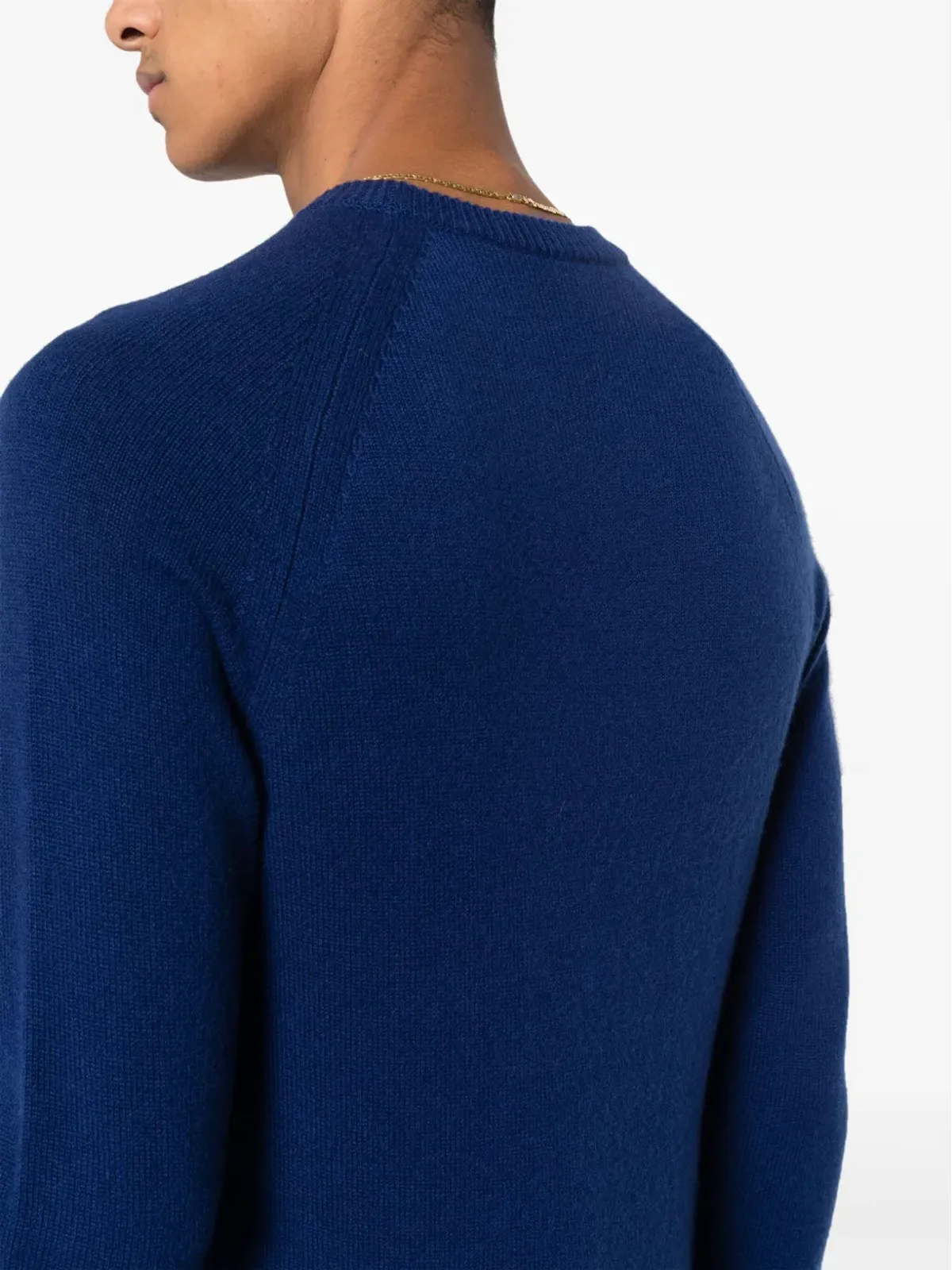 TOM FORD ロールネック カシミアセーター ブルー - 画像5