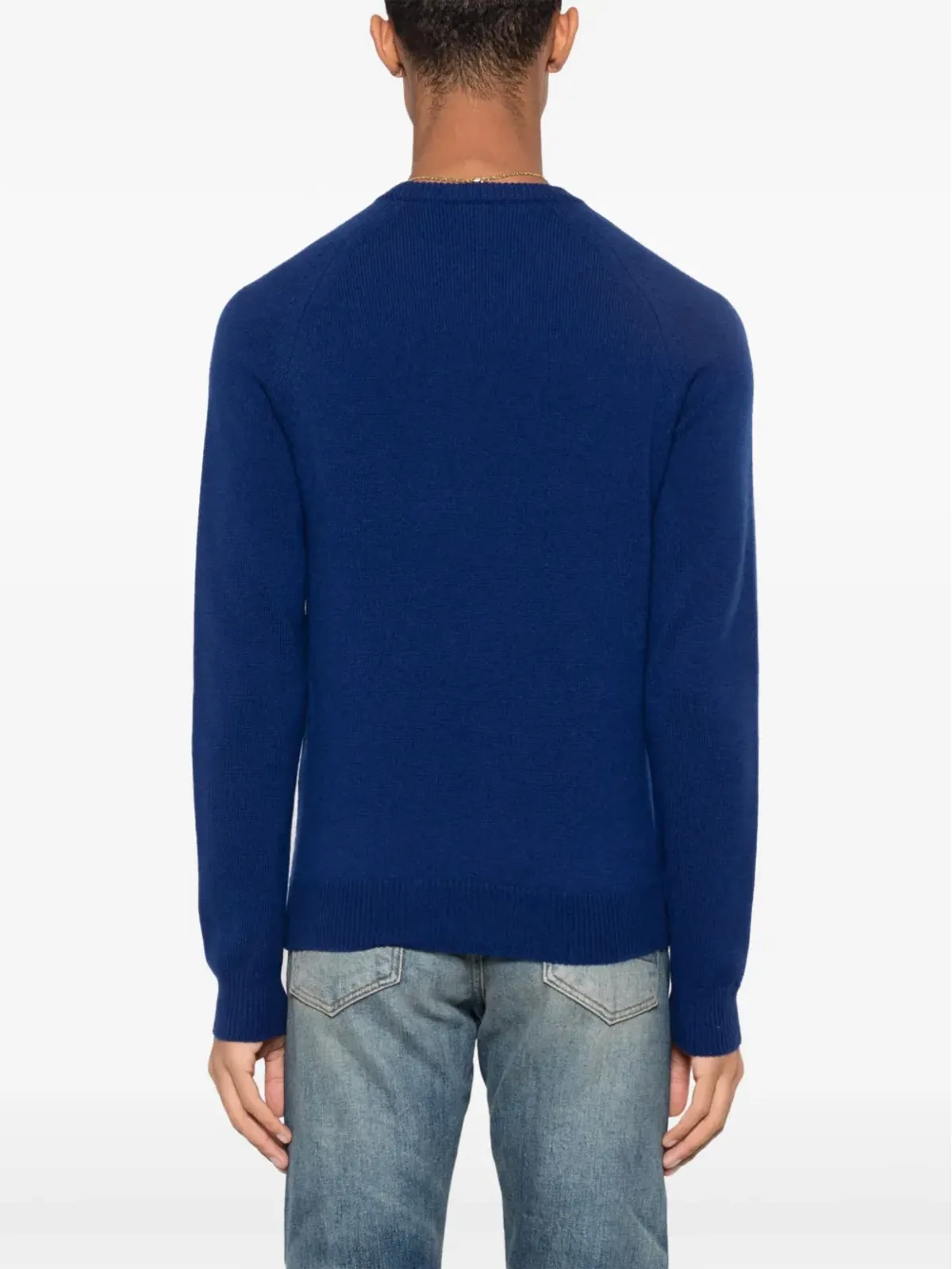TOM FORD ロールネック カシミアセーター ブルー - 画像4