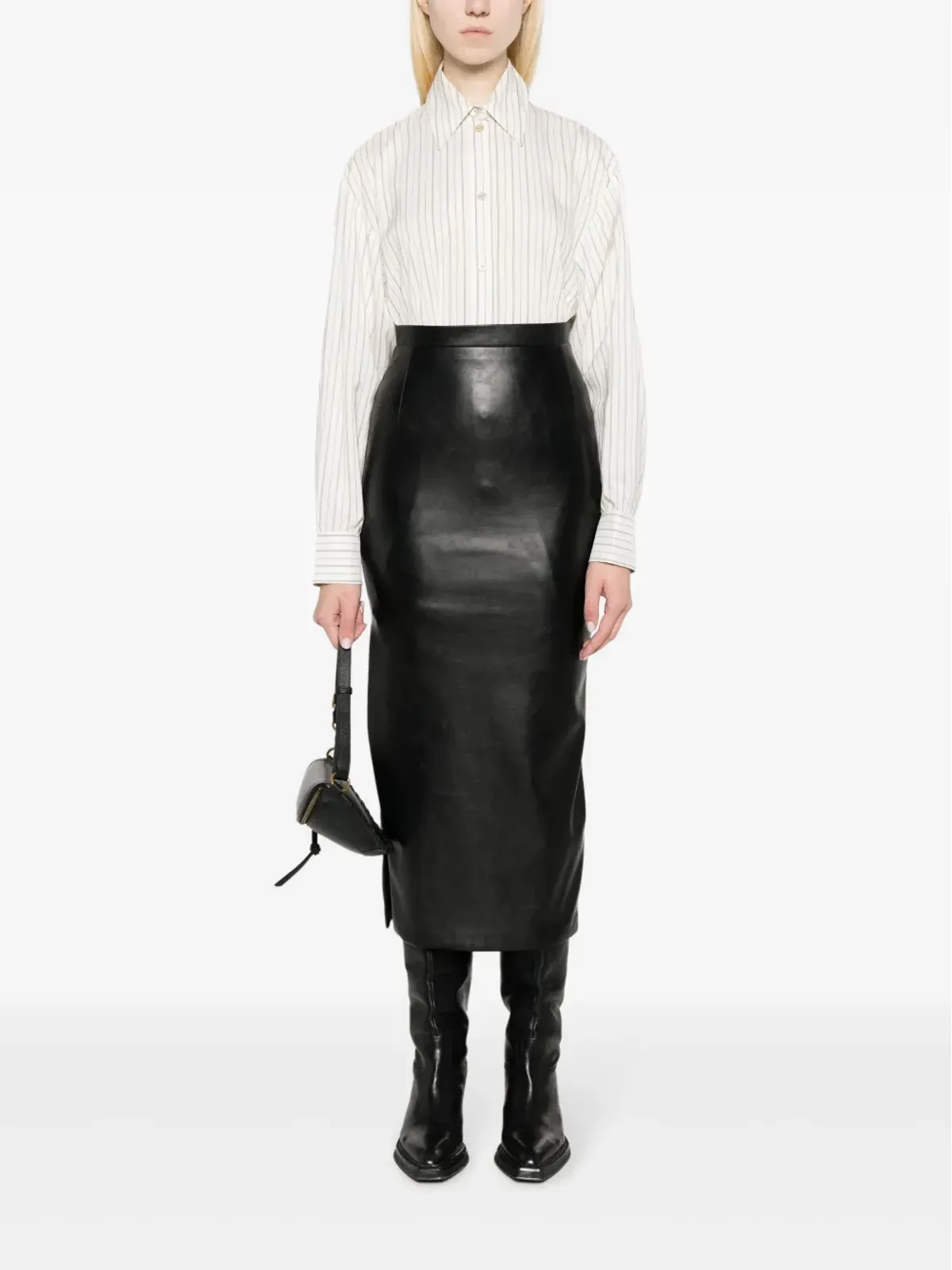 ISABEL MARANT Cylvany ストライプシャツ - ホワイト - 画像2