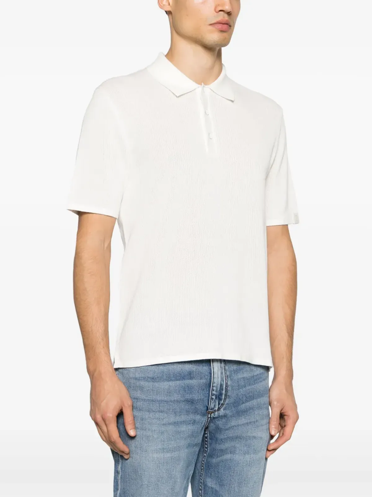 rag & bone Harveyリブニットポロシャツ - 画像3