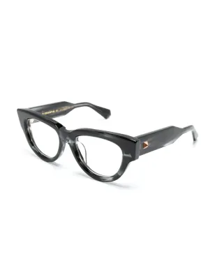 VALENTINO GARAVANI EYEWEAR V ESSENTIAL III キャットアイフレーム眼鏡 - ブラック - サムネイル2
