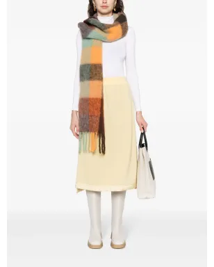 Jil Sander バージンウール混ミディスカート - サムネイル2