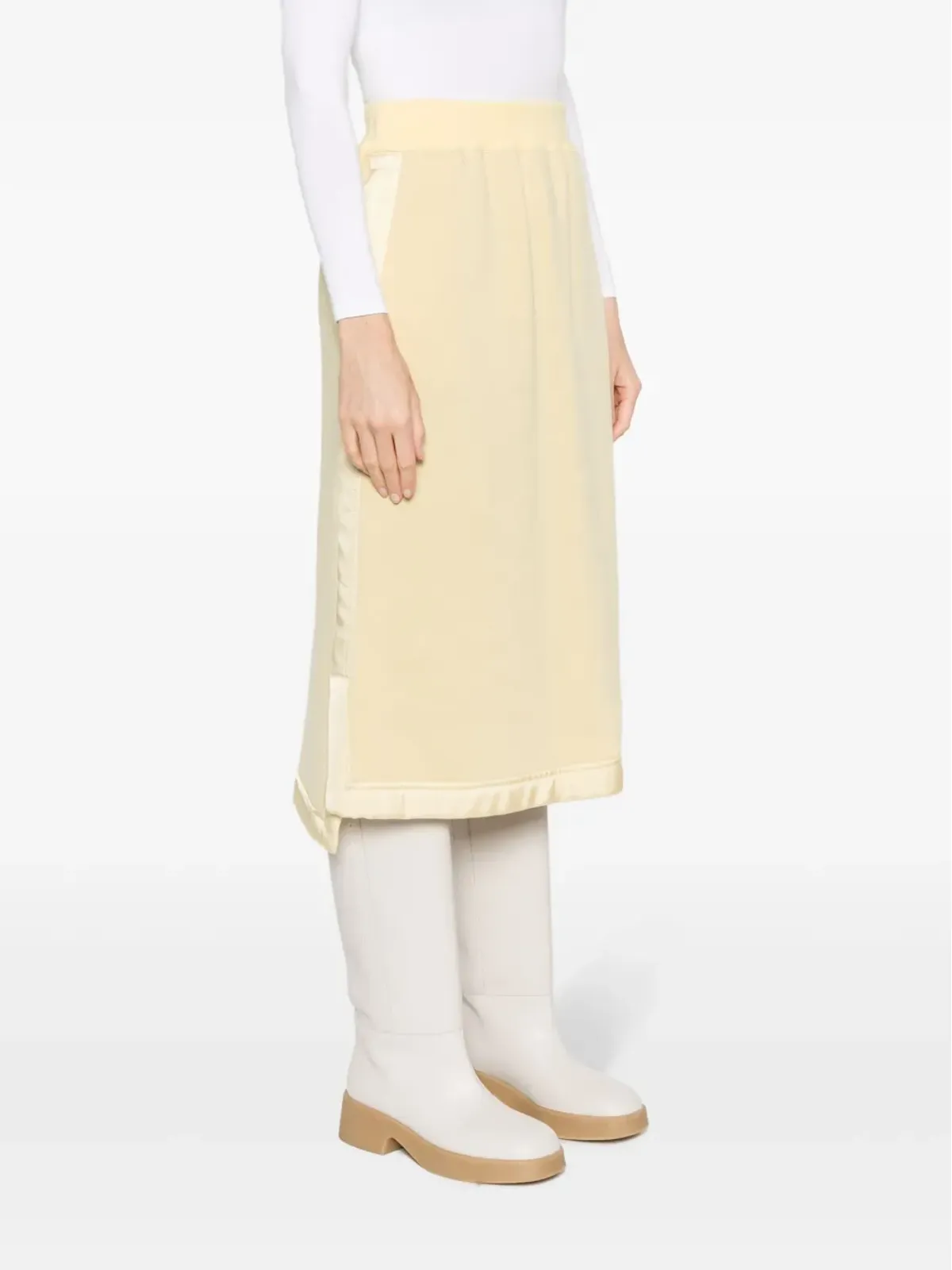 Jil Sander バージンウール混ミディスカート - 画像3