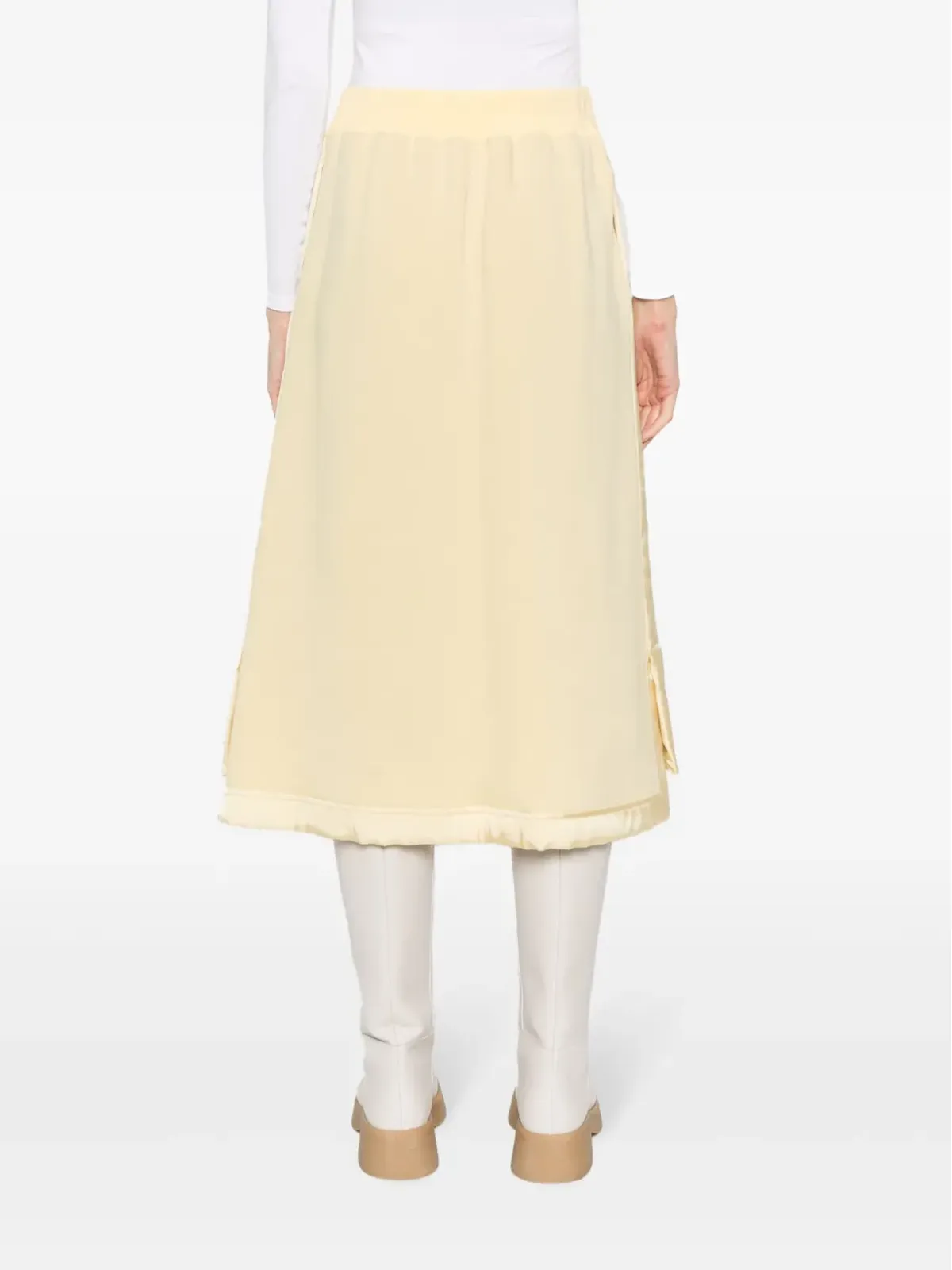Jil Sander バージンウール混ミディスカート - 画像4