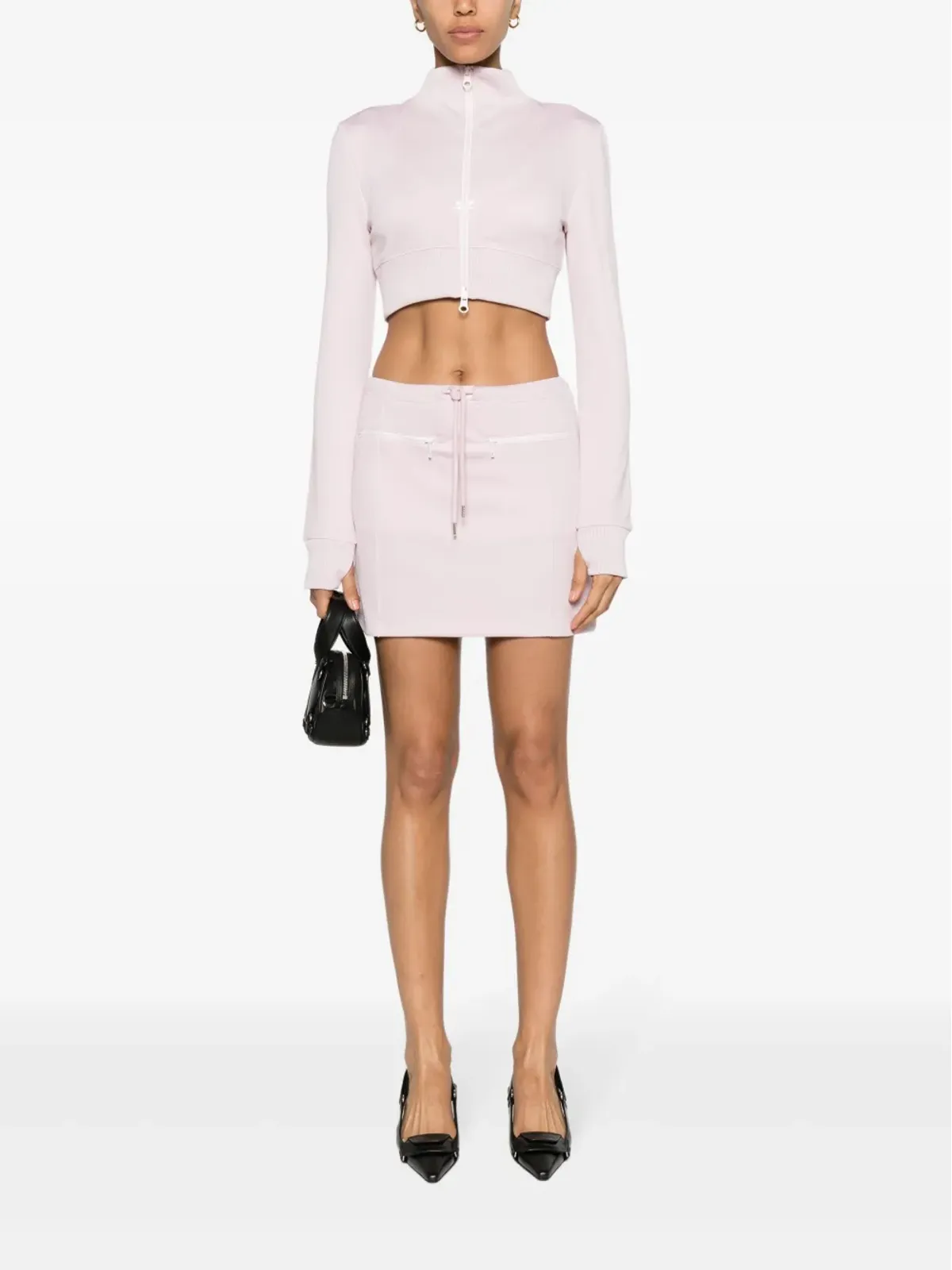 Courrèges ロゴパッチ ドローストリング ミニスカート - Pink - 画像2