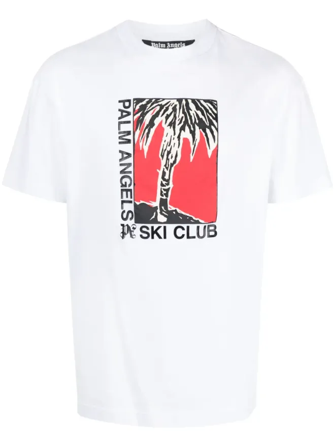 Palm Angels Palm Angels Ski Club コットンTシャツ ホワイトの商品画像