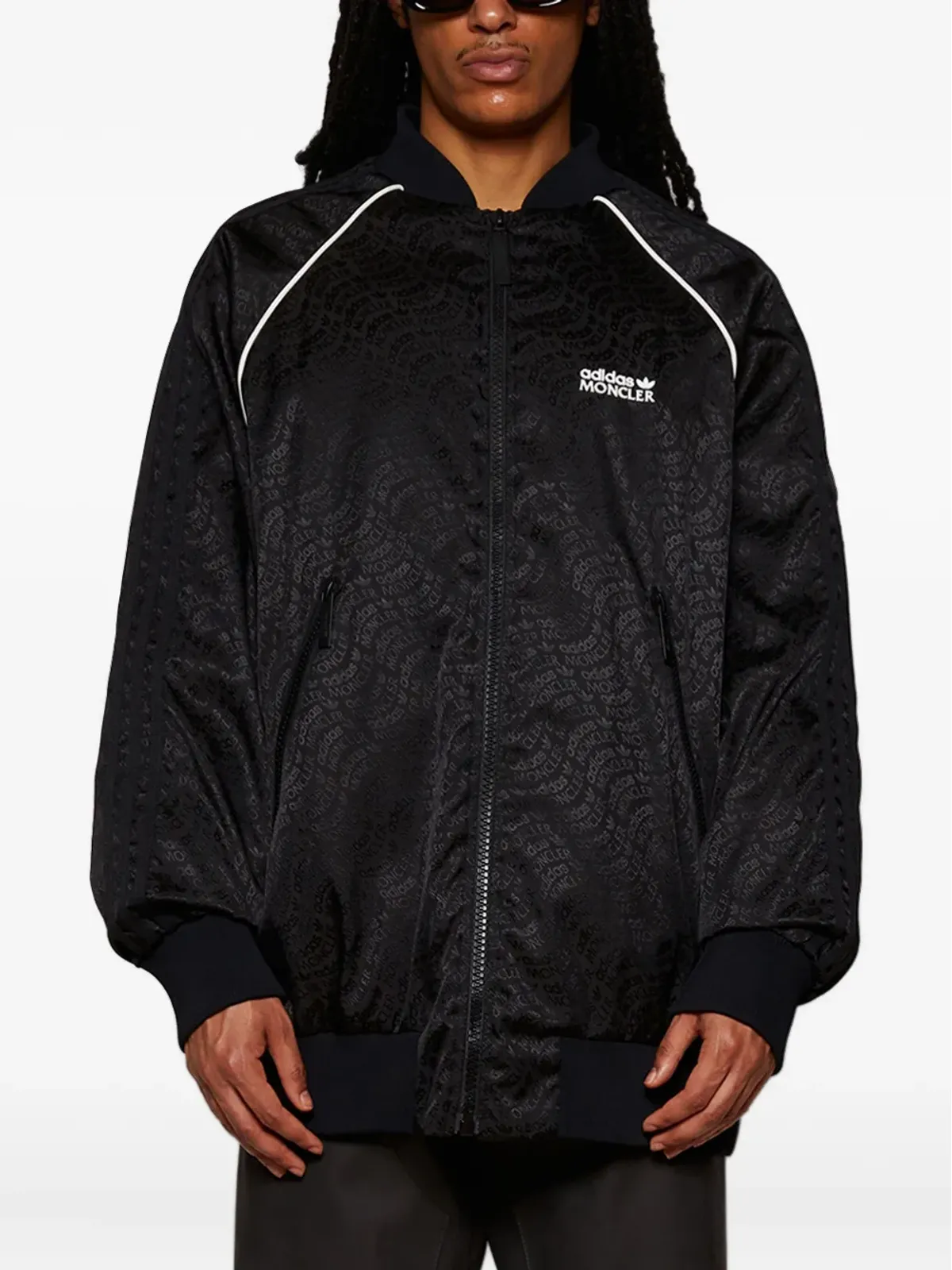 Moncler Adidas Seelos ボンバージャケット - ブラック - 画像3