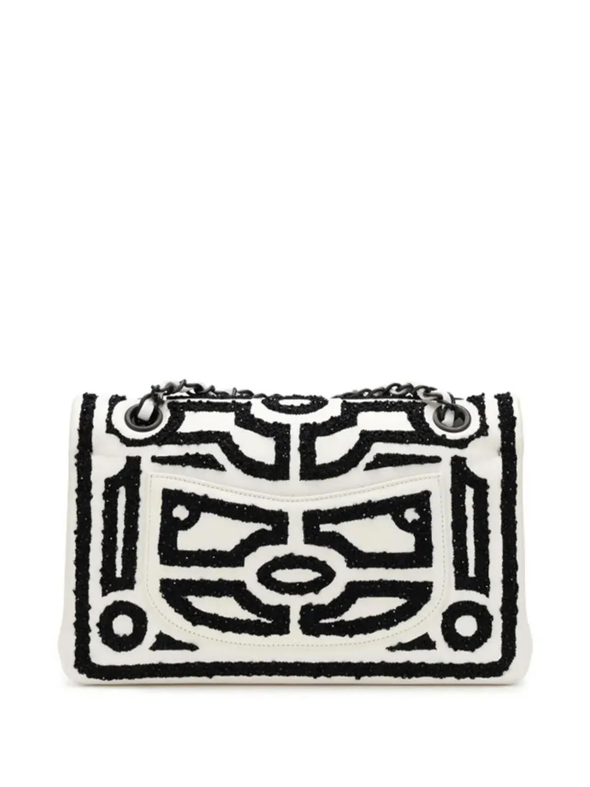 CHANEL ビンテージ 2011年 ミディアム ガーデン・オブ・ヴェルサイユ ダブルフラップ ショルダーバッグ - ホワイト - 画像2