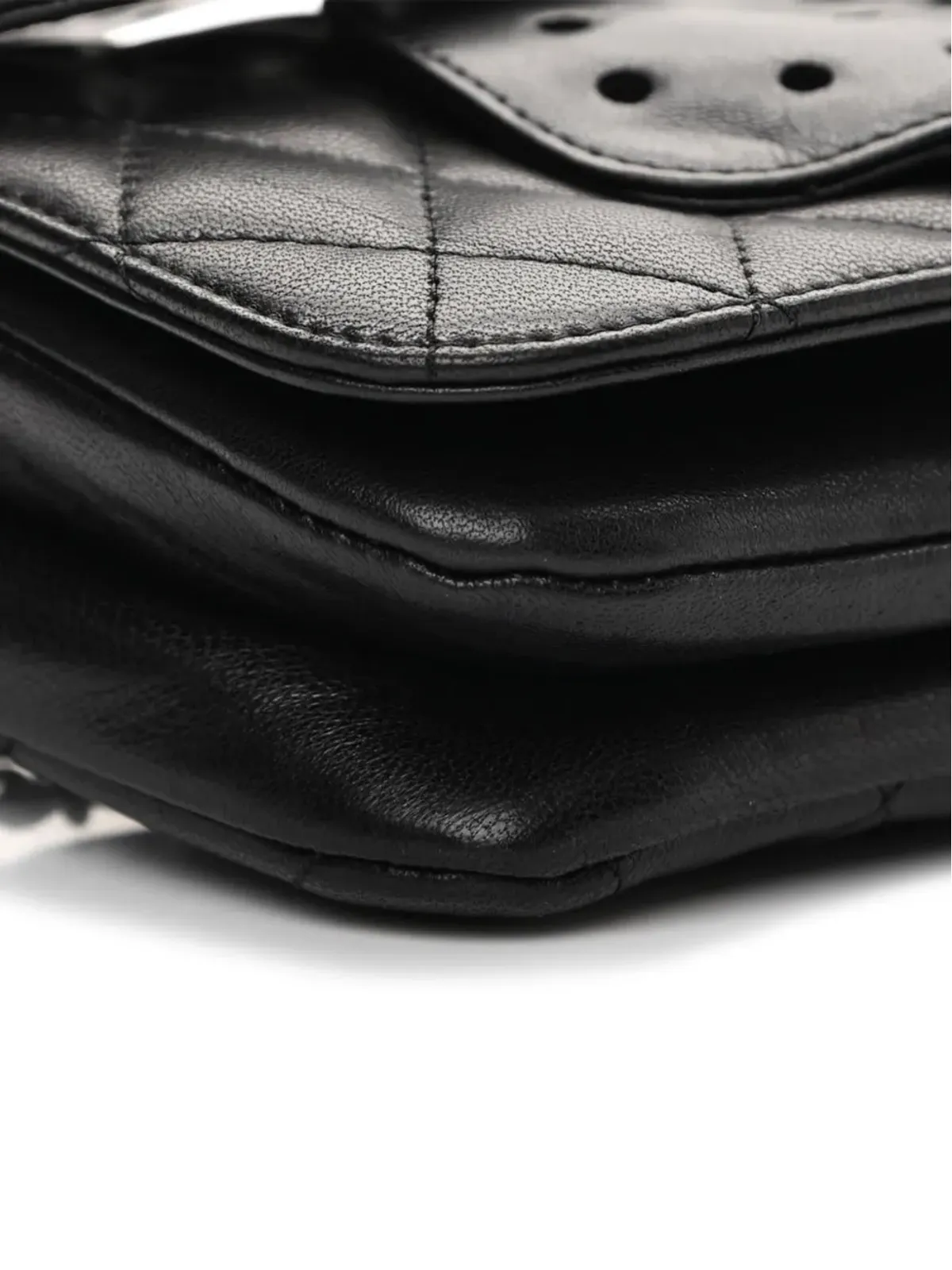 CHANEL ビンテージ 2011 バタフライ クラッチバッグ - ブラック - 画像4