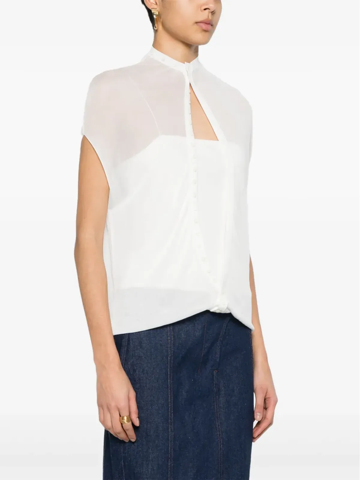 Jacquemus Le Haut Capa ニットトップ ホワイト - 画像3