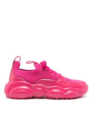 Moschino ロゴパッチ レザー スニーカー ピンク - サムネイル1