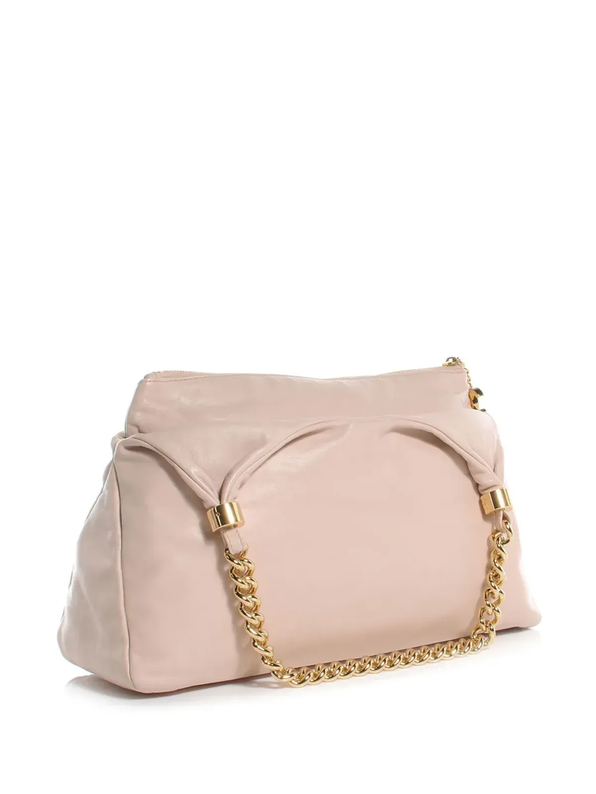 CHANEL ビンテージ 2009 CCステッチ ショルダーバッグ ピンク - 画像2