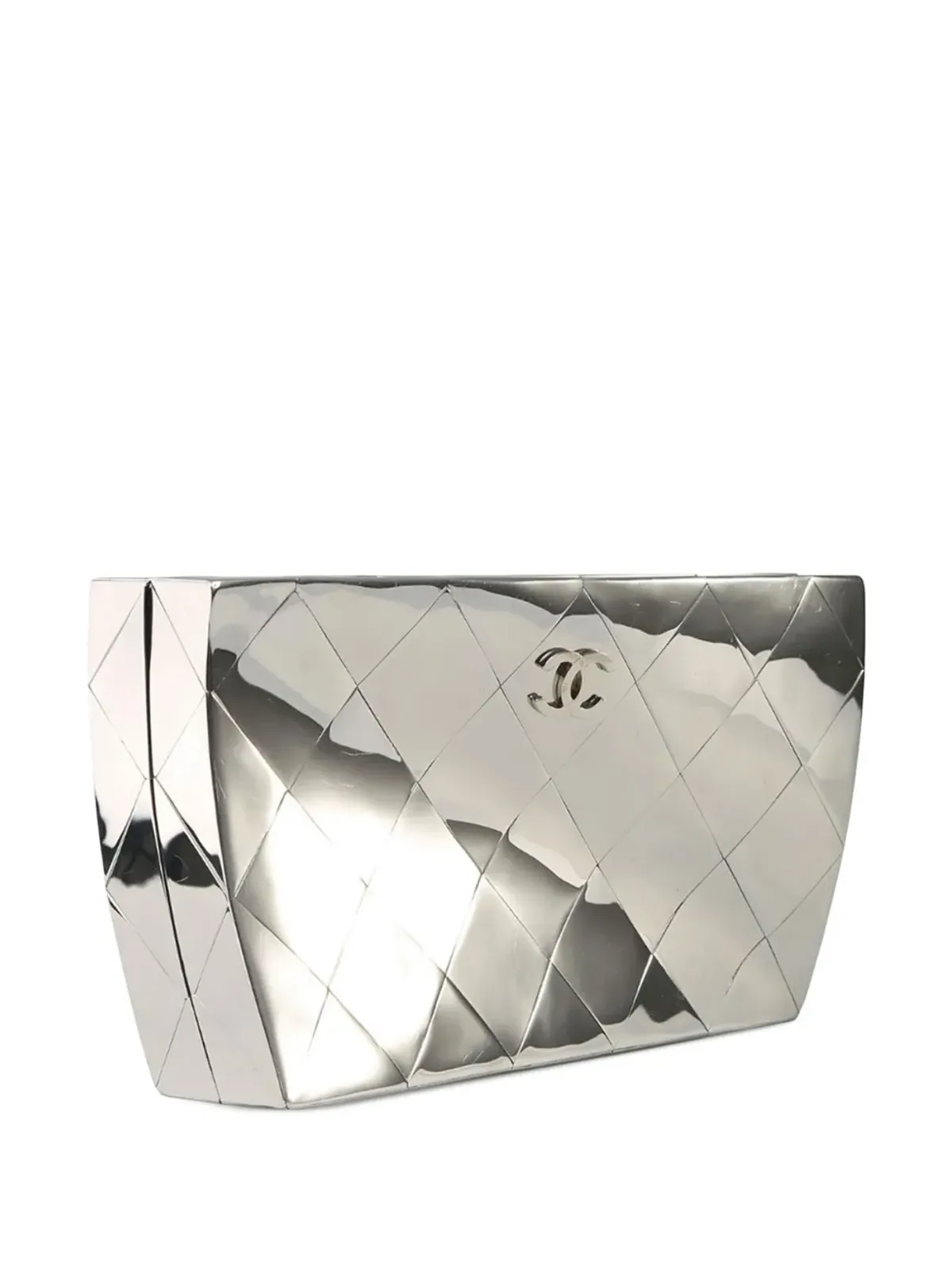 CHANEL ビンテージ 2013 パリ-ボンベイ クラッチバッグ - グレー - 画像3